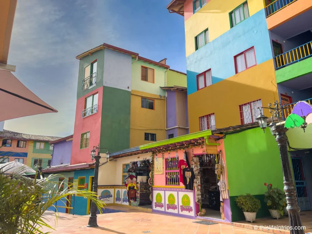 colourful guatape town 