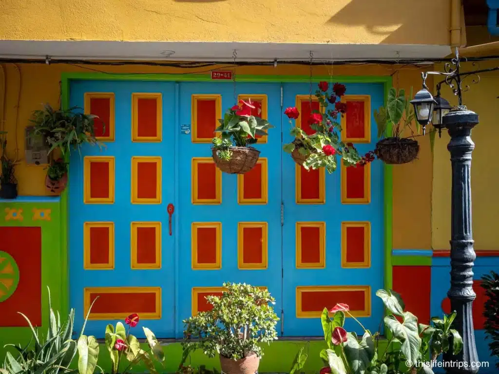 colourful guatape town 
