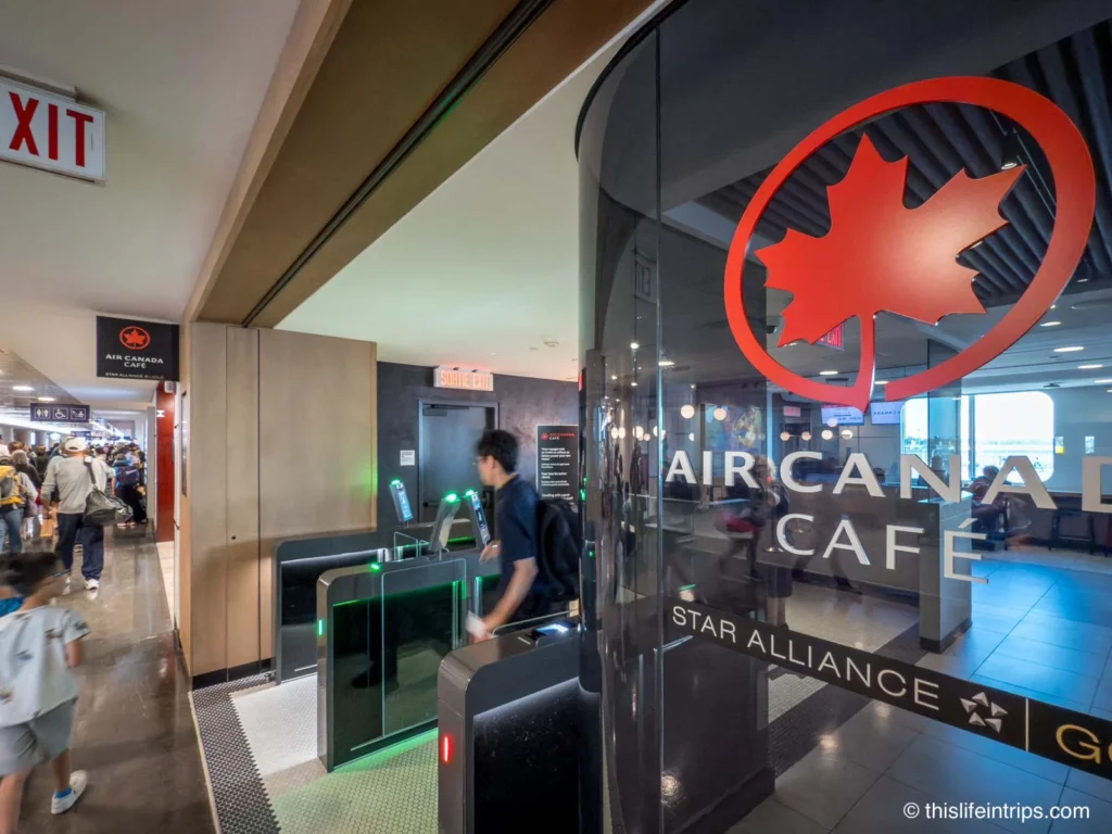 Montreal Air Canada Cafe entrance