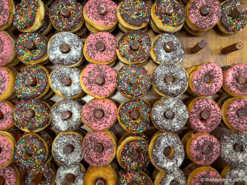 donut wall at the Cancun Hilton resort