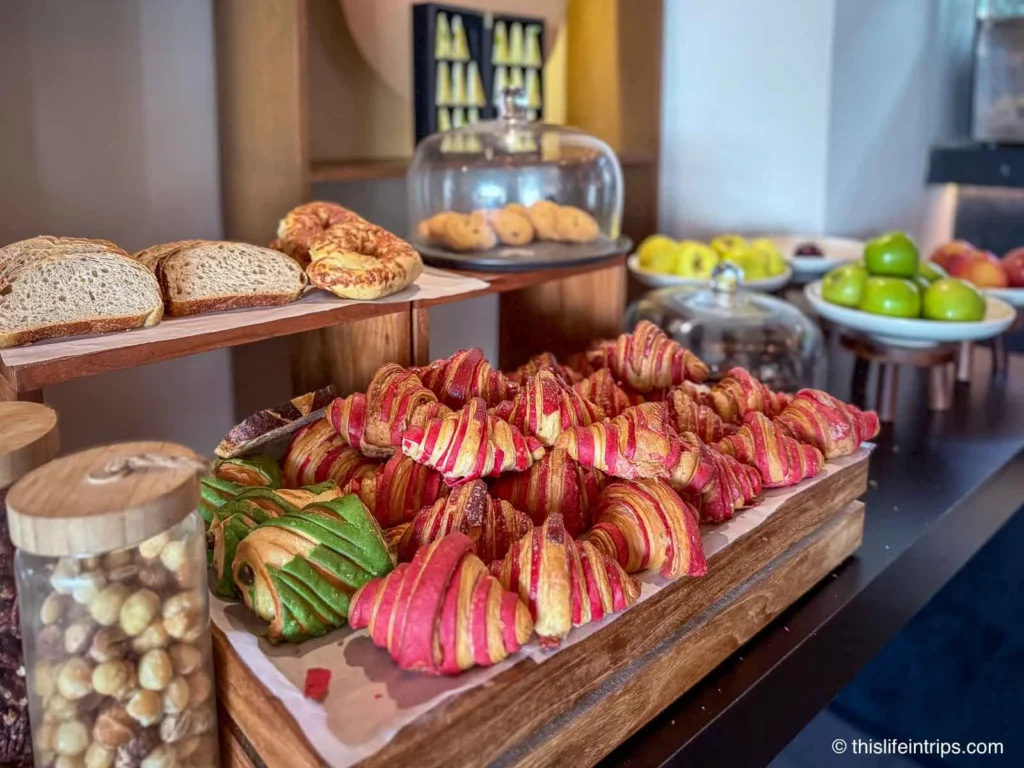 pastries at the Cancun Hilton resort