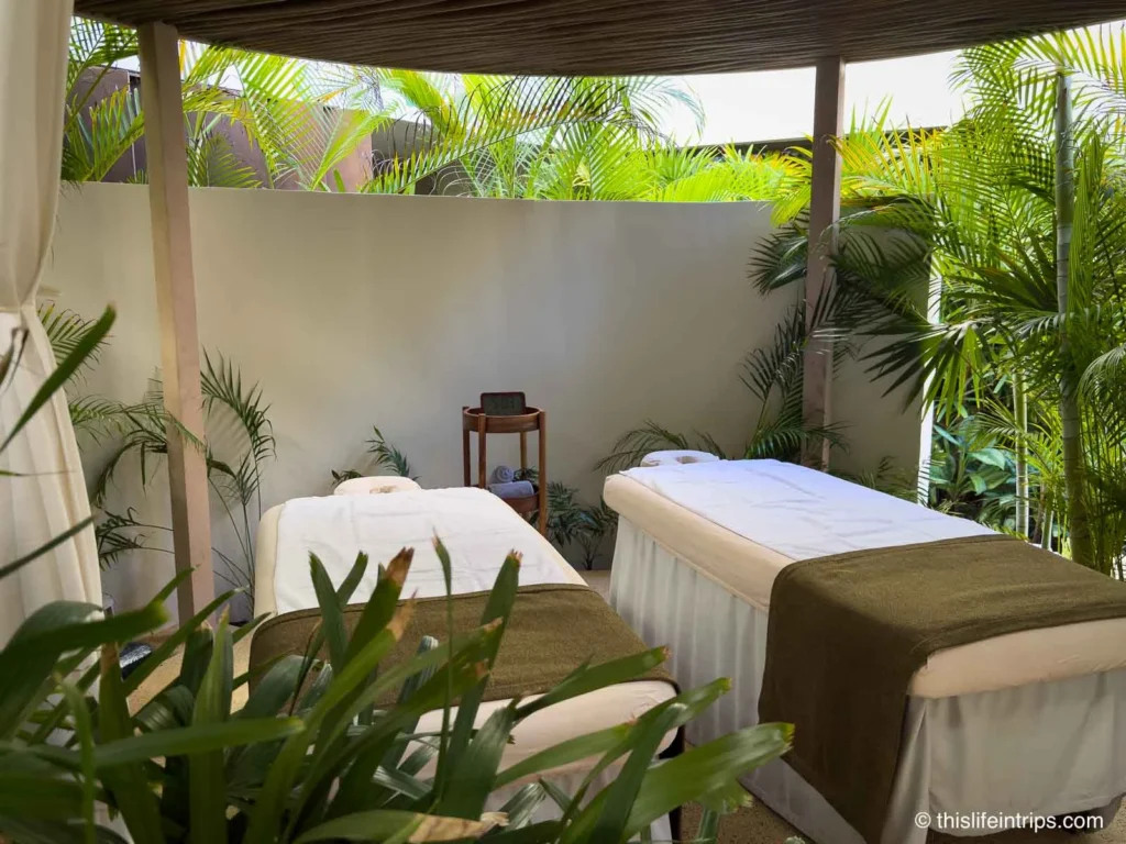 spa at the Hilton Cancun all inclusive resort