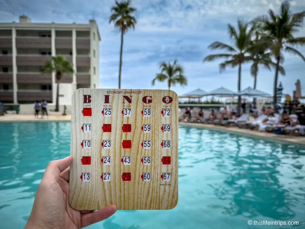 bingo at the Hilton Cancun all inclusive resort