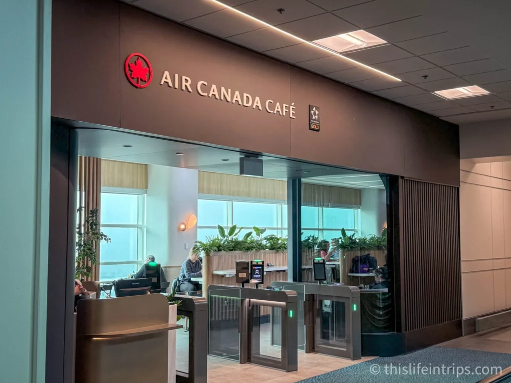 Entrance to the Air Canada Cafe Vancouver