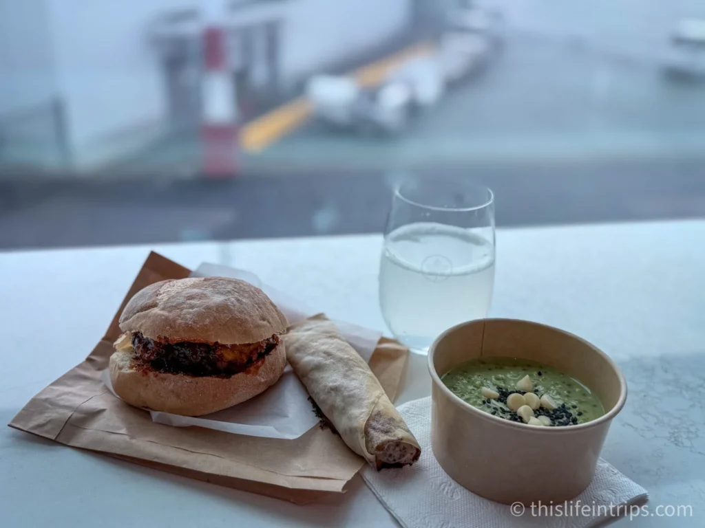 food at the Air Canada Cafe Vancouver