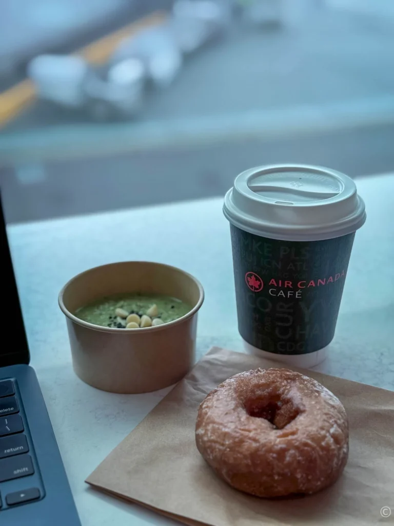 food at the Air Canada Cafe Vancouver