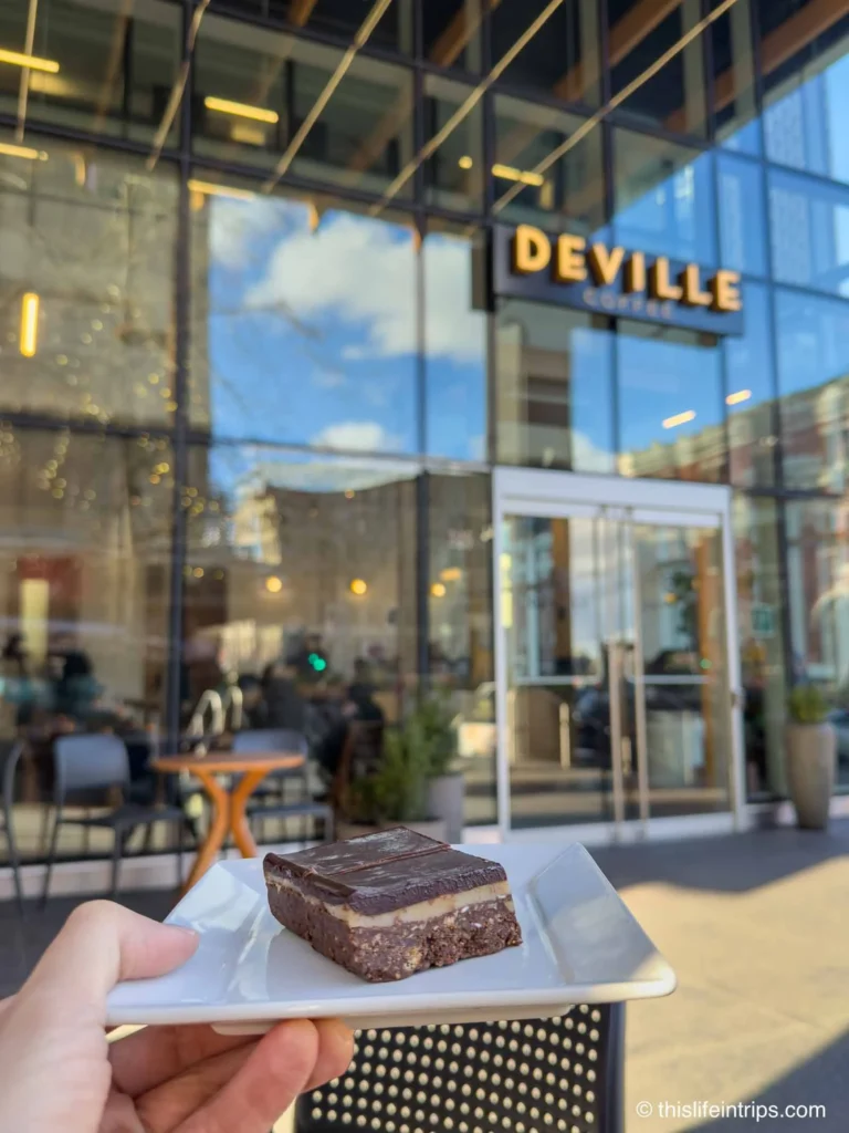 Nanaimo Bar while searching for thebest donut in Vancouver