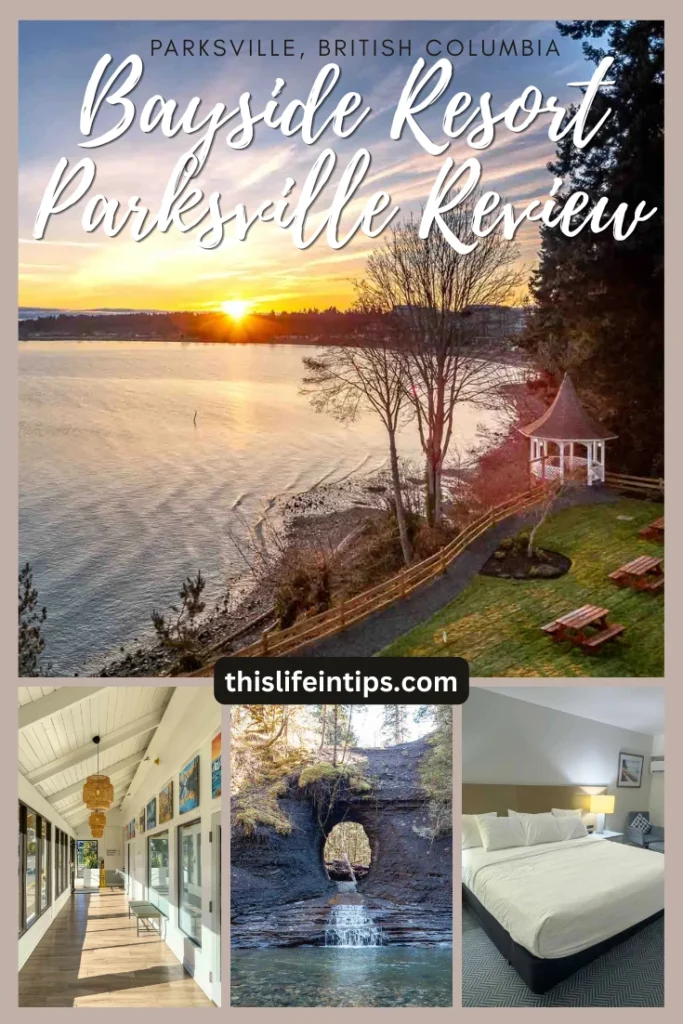 Bayside Resort Parksville Review - shareable Pinterest image