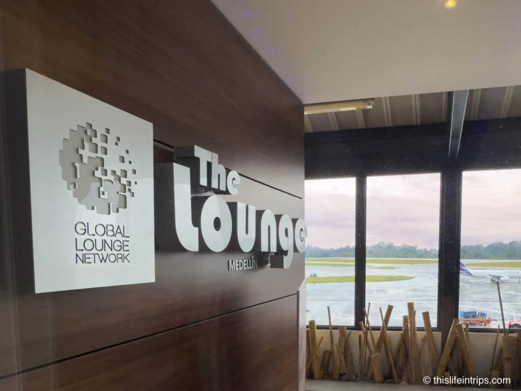 SALAS VIP Medellin lounge sign at MDE airport