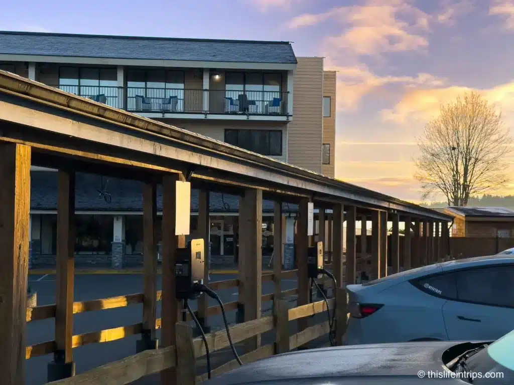 EV chargers at the Bayside Resort