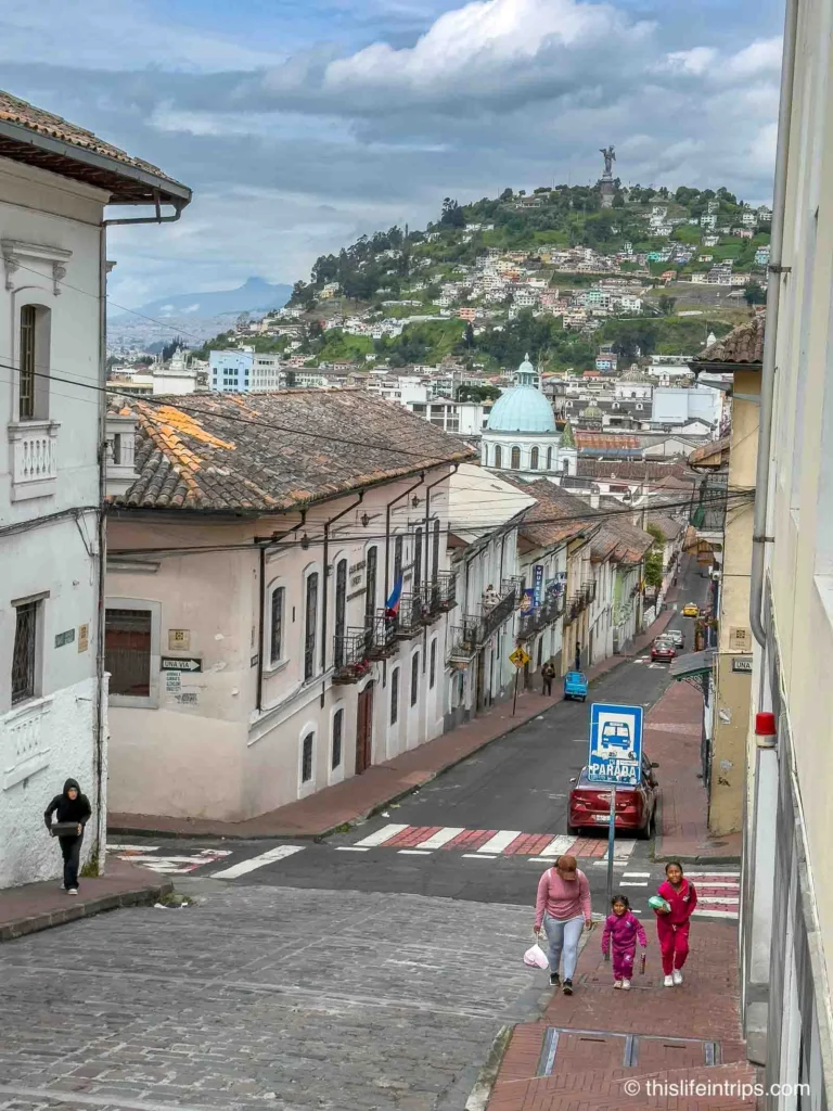Quito Old Town in the morning